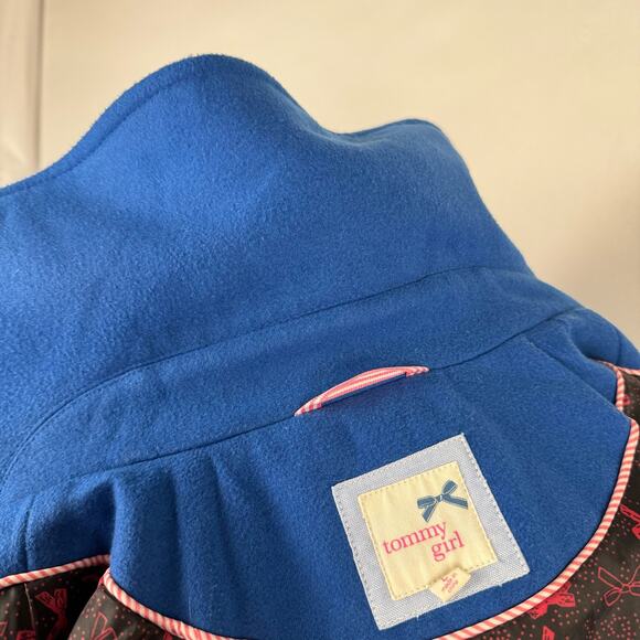 TOMMY GIRL by Tommy Hilfiger | Blue Double Breasted Pea Coat | Women's Large - Picture 9 of 13